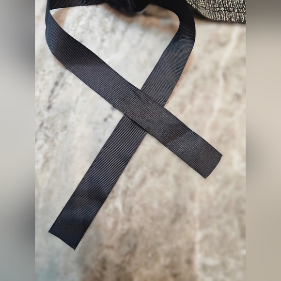 The Edit by Seventeen Metallic Lace-Up Back Crop Top | Size M - Picture 9 of 9